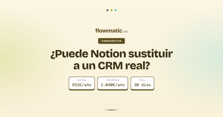 Pipedrive vs Notion - Flowmatic