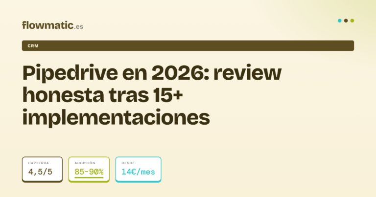 Pipedrive opiniones - Flowmatic