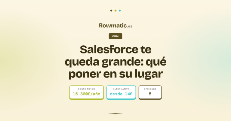alternativas a salesforce - Flowmatic