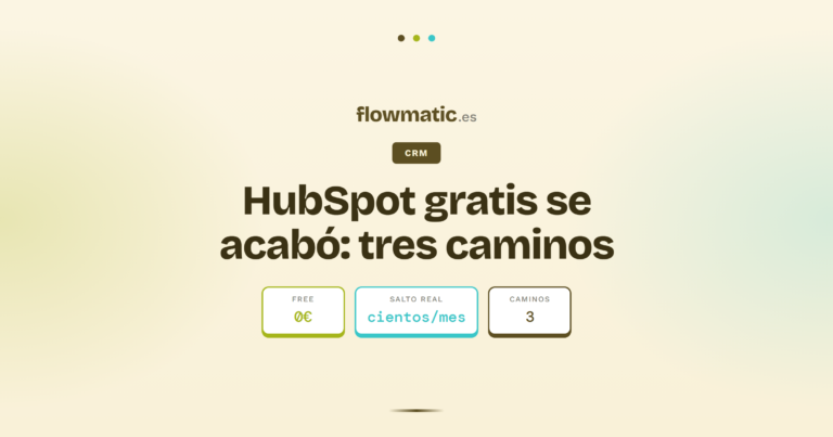 alternativas a hubspot - Flowmatic