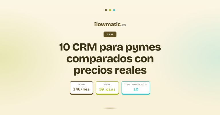 mejor CRM pymes - Flowmatic