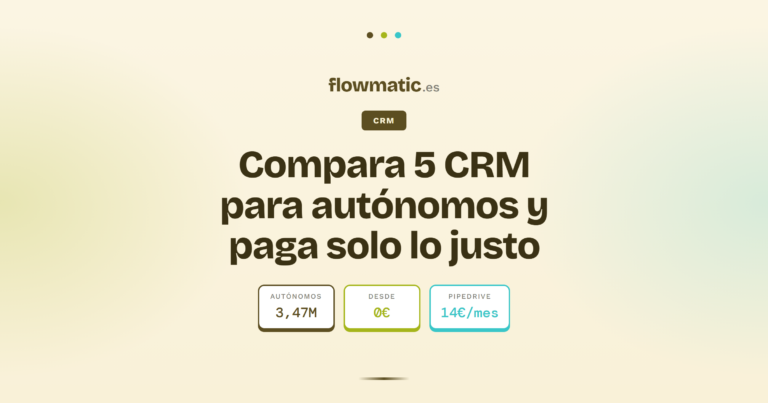 CRM para autónomos - Flowmatic